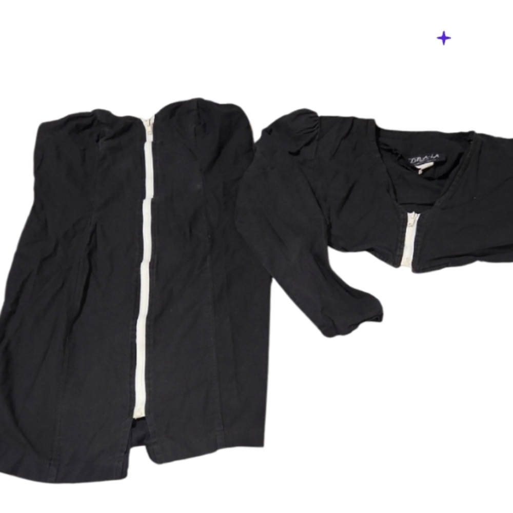 Made In USA 7 80s Fitted Strapless Dress And Jacket